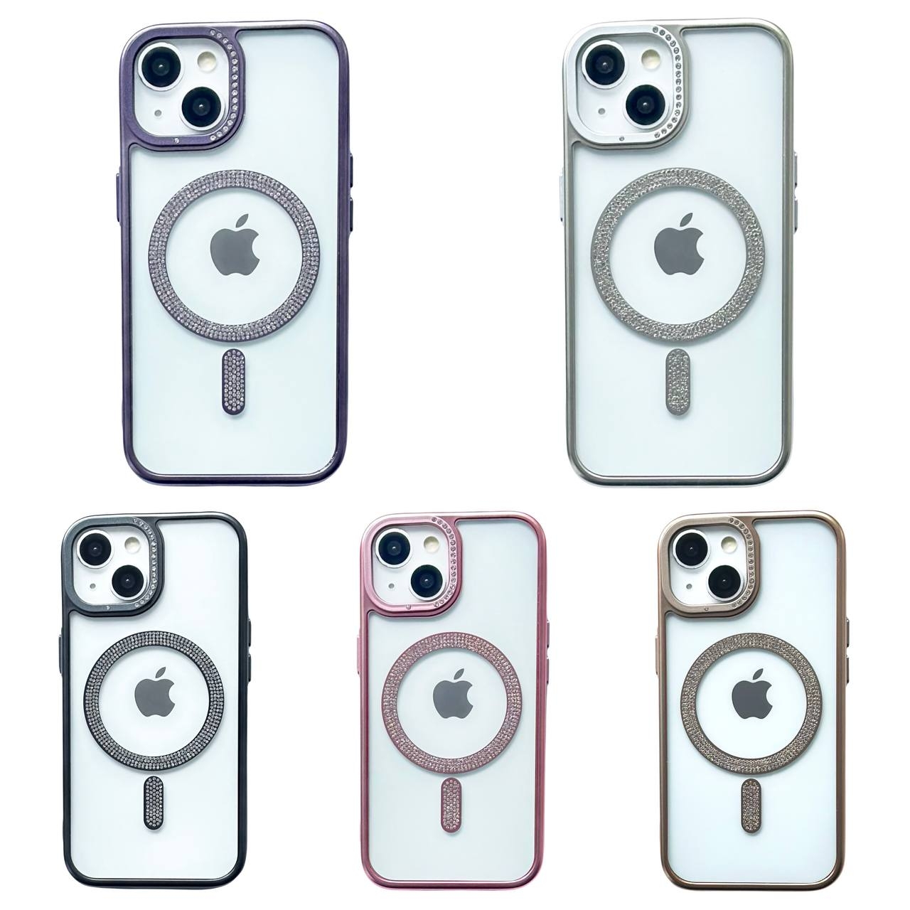 TPU Jewel Magsafe iPhone 13 Black - 2