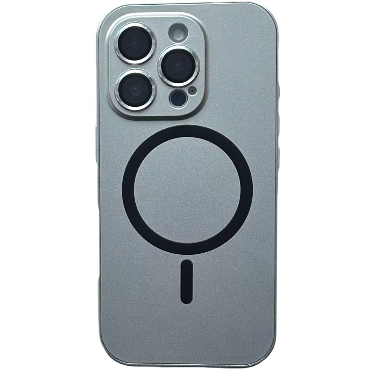 Metal Case 2in1 Magsafe iPhone 12 Pro Max Silver - 1