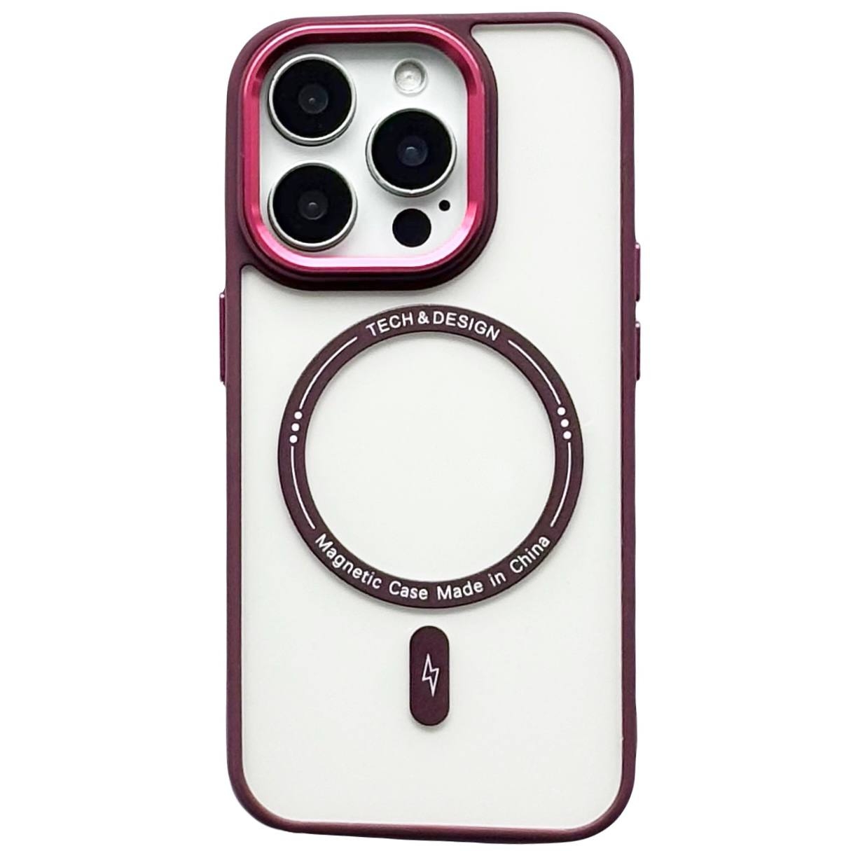 Crystal Case MagSafe iPhone 15 Pro Max Red - 1
