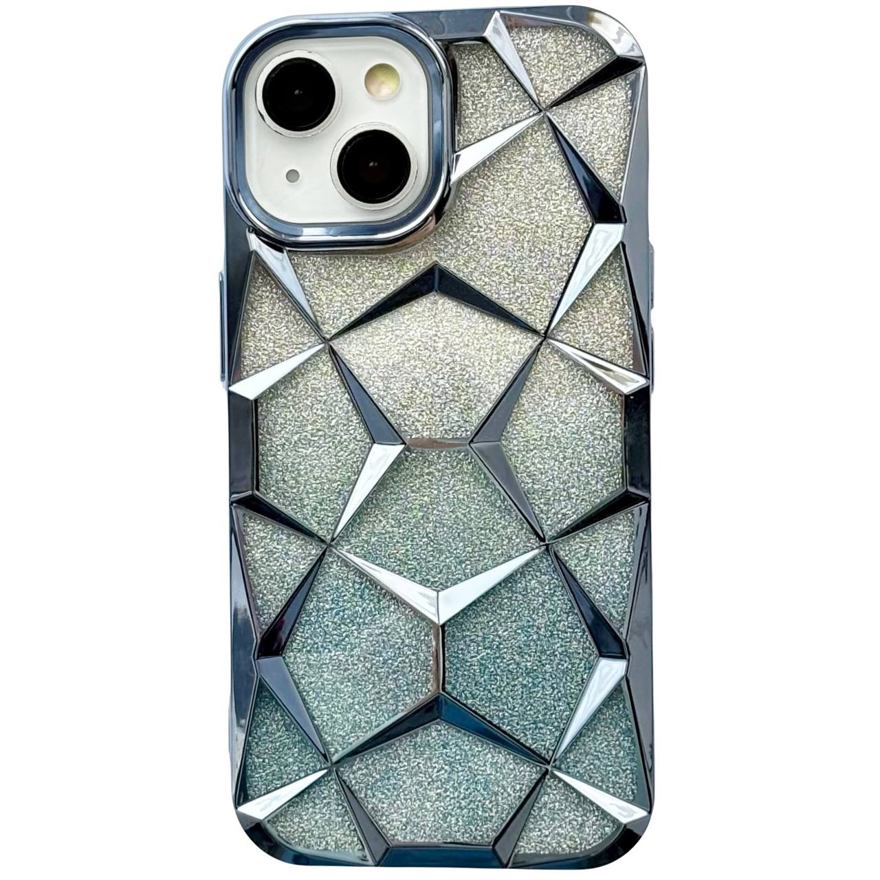 3D Diamond iPhone 15 Blue - 1
