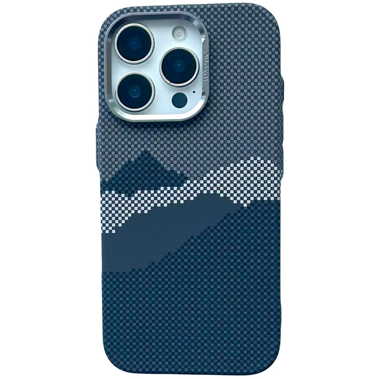 Carbon Pattern Magsafe iPhone 12 Pro Max Dark Mount - 1