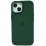 Silicone Case Metal Frame iPhone 15 Dark Green