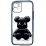 TPU BearBrick Transparent iPhone 14 Plus Black