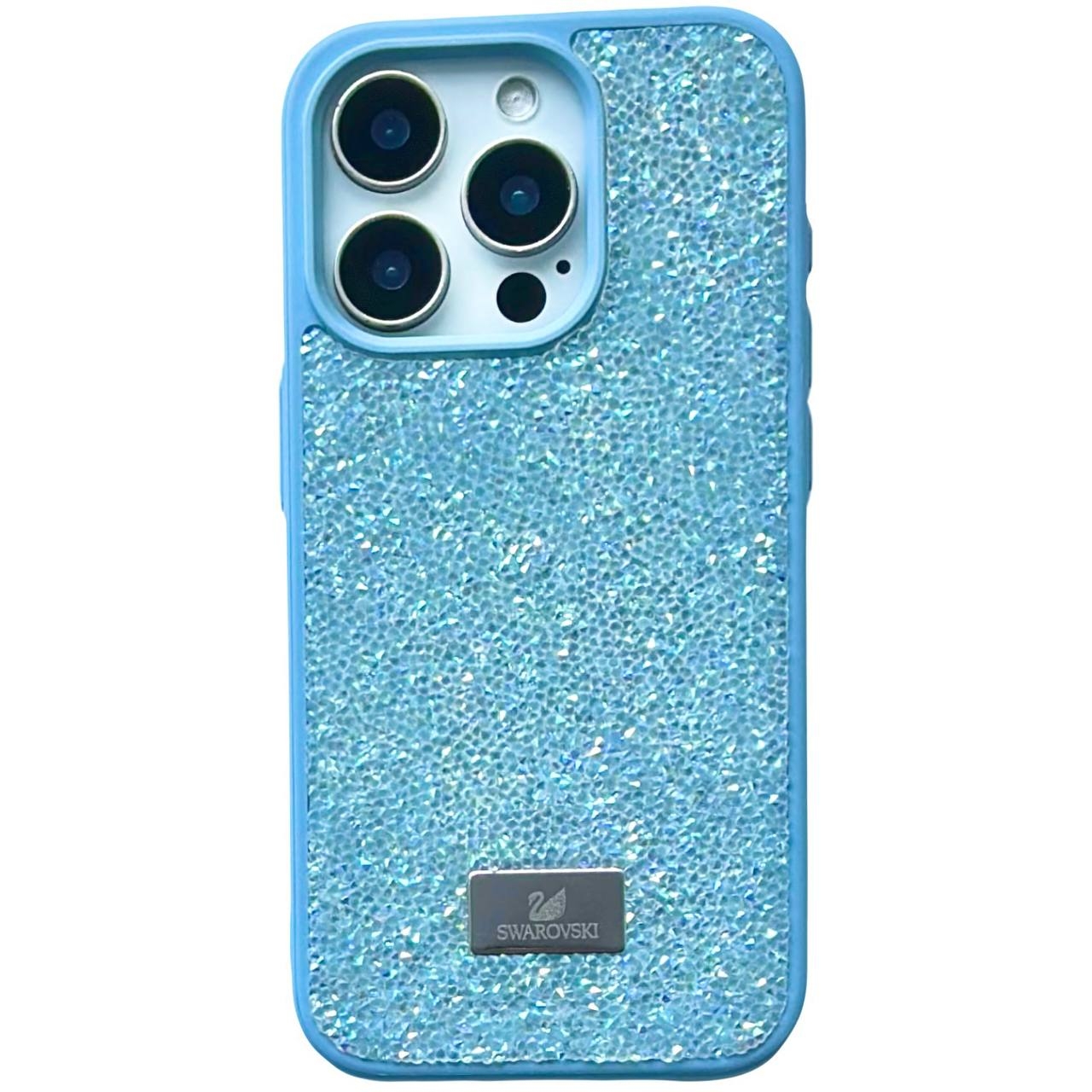 TPU Swarovski iPhone 15 Pro Sky Blue - 1