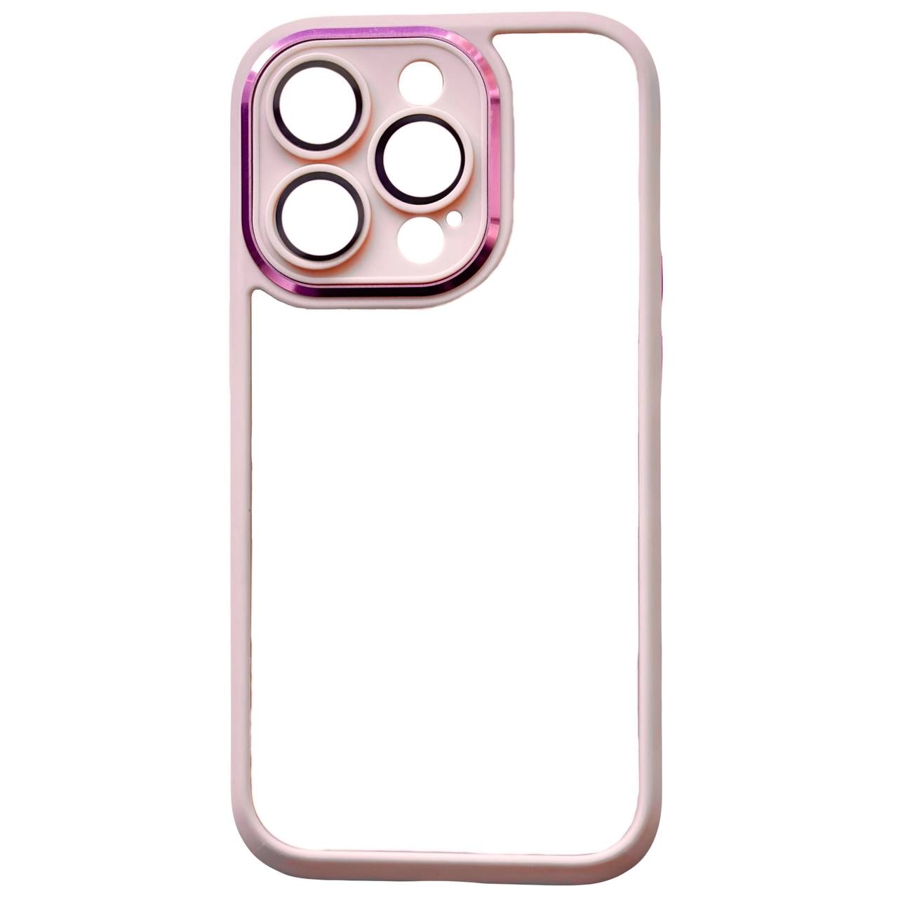 Color Case Glass Camera iPhone 11 Pink - 1