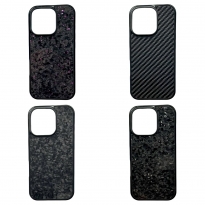 Forged Carbon Magsafe Case iPhone 13 Pro Max Silver