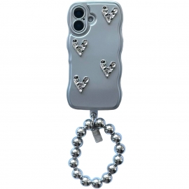 TPU Hearts+Pearls iPhone 16 Plus