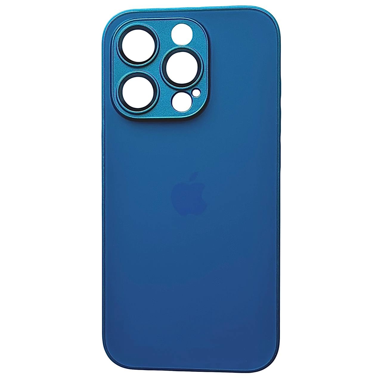 AG Silicone+Glass Case iPhone 14 Navy Blue - 2