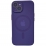 Silicone Metal Buttons Magsafe iPhone 15 Deep Purple