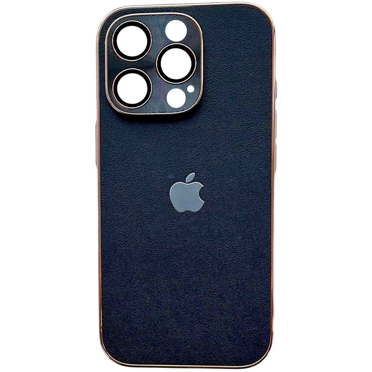 Leather Logo Case iPhone 14 Pro Black - 1