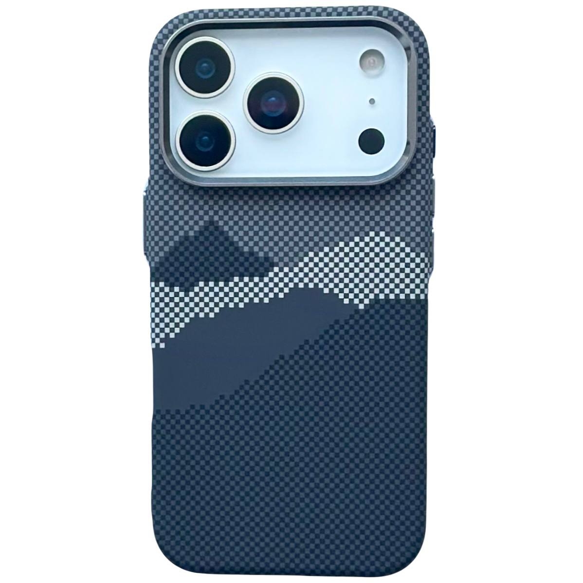 Carbon Pattern Magsafe iPhone 17 Pro Max Dark Mount - 1