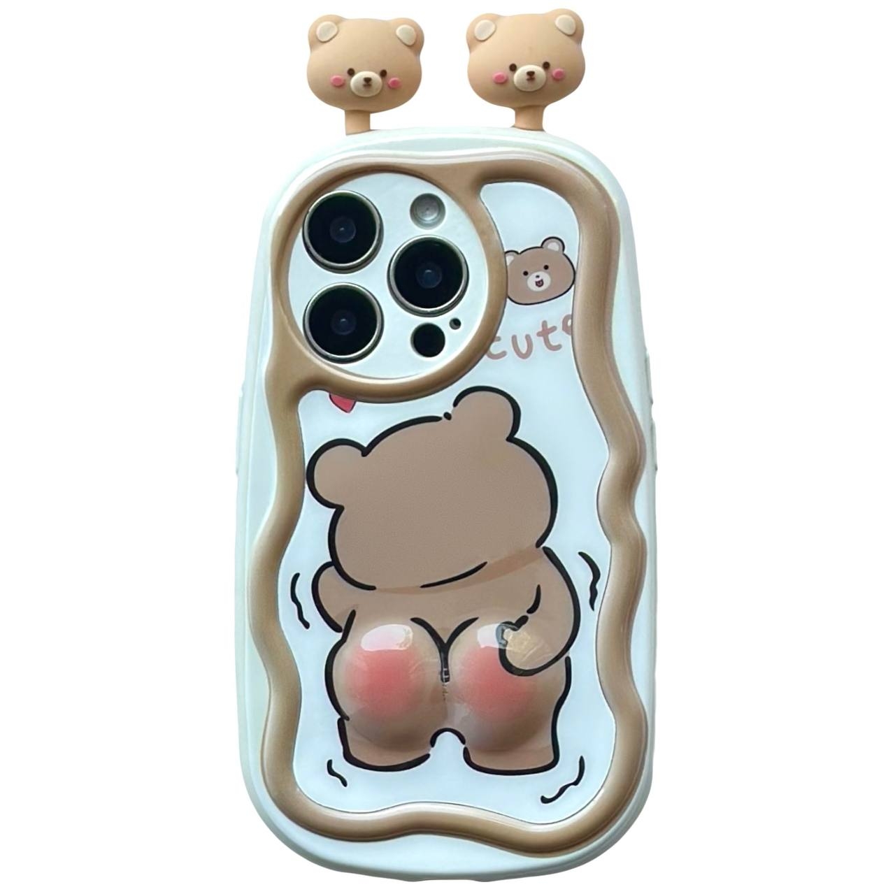 TPU Soft Animal iPhone 15 Pro Max Brown - 1