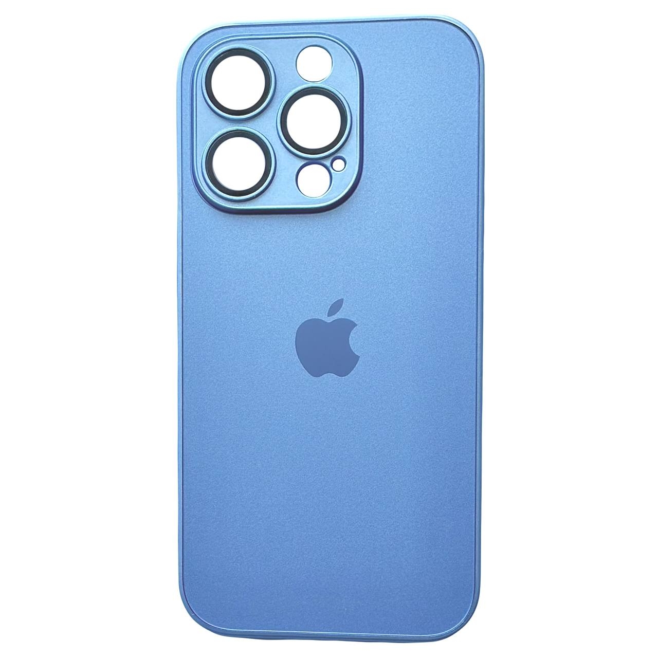 AG Silicone+Glass Case iPhone 15 Pro Max Sierra Blue - 1