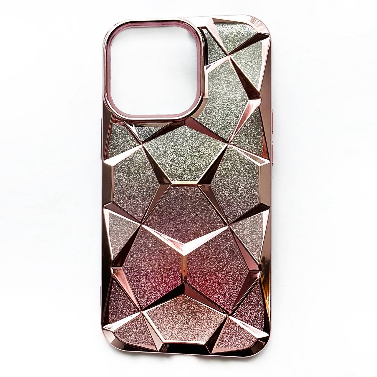 3D Diamond iPhone 15 Pro Rose - 1