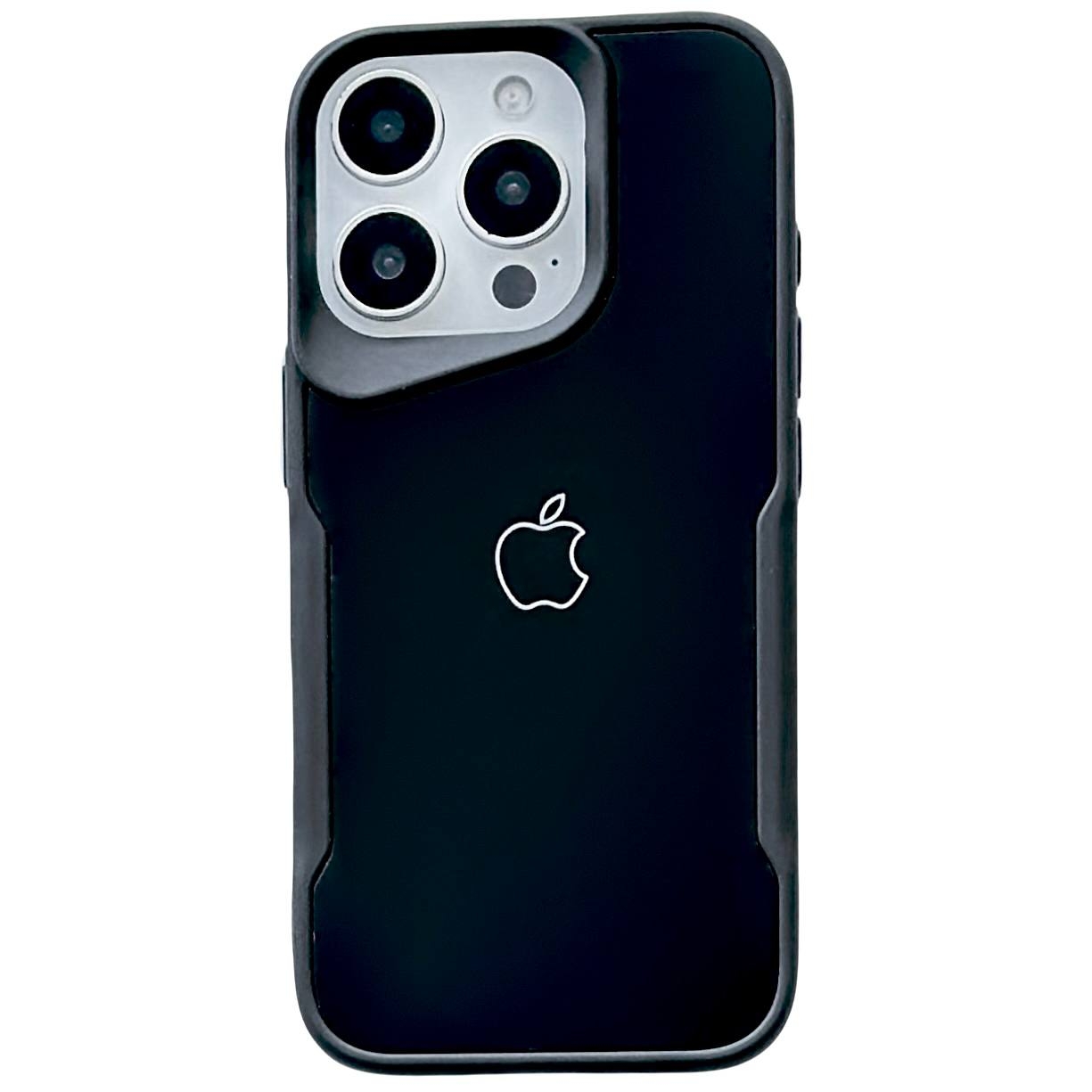 Glossy Glass Logo iPhone 12 Pro Max Black - 1