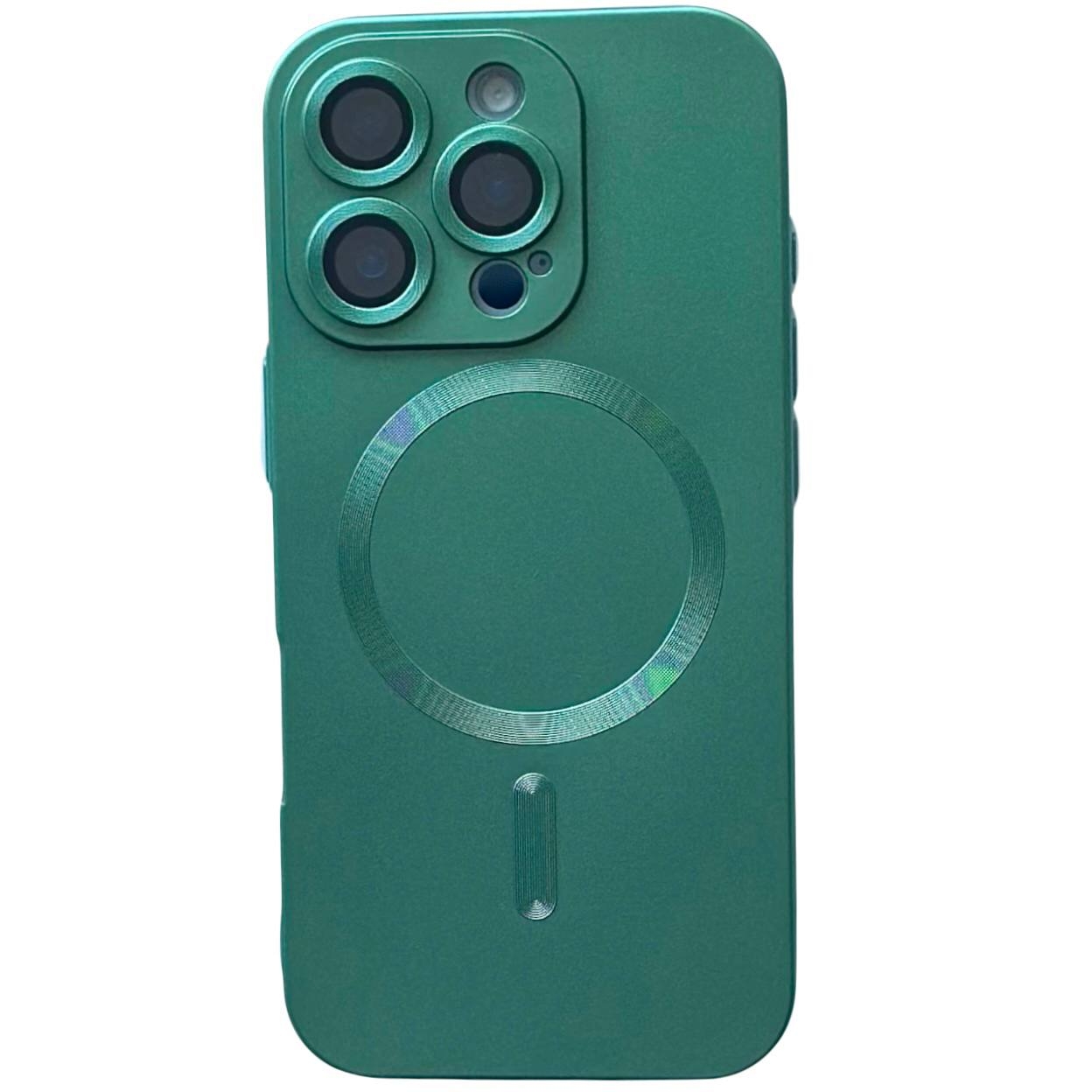 Matte Silicone with MagSafe iPhone 14 Pro Max Pine Green - 1
