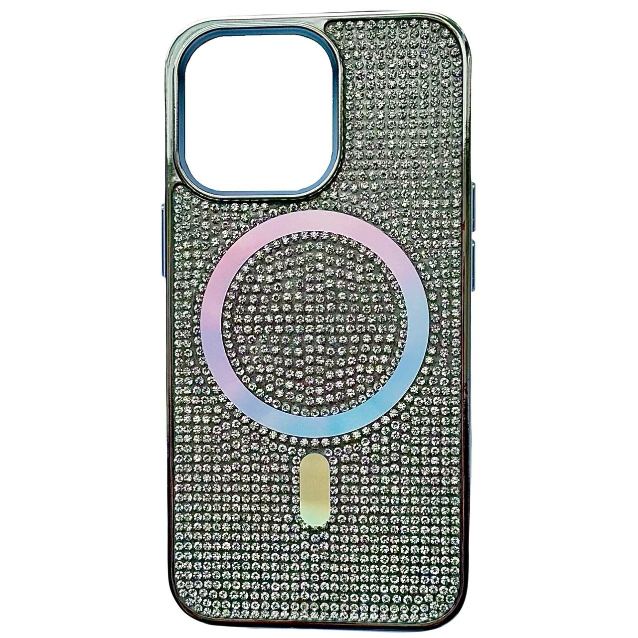 TPU Diamonds MagSafe iPhone 11 Pro Max Silver/Holo - 1