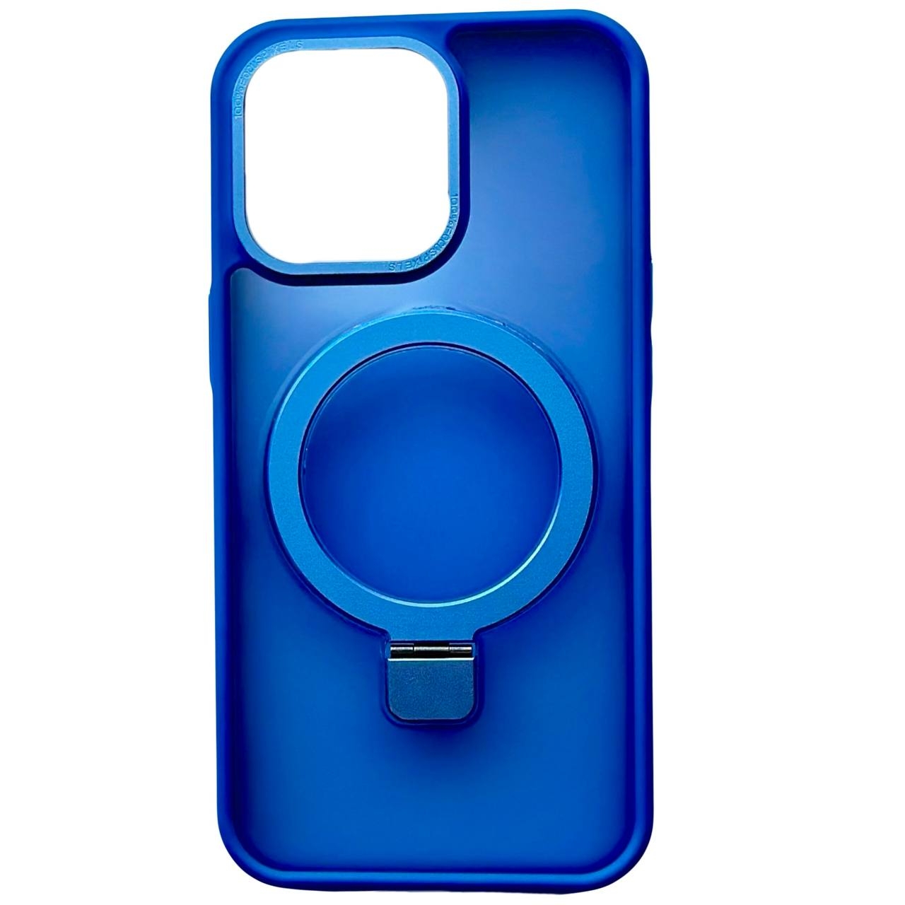 Frosted Case MagSafe Ring iPhone 15 Pro Blue - 1