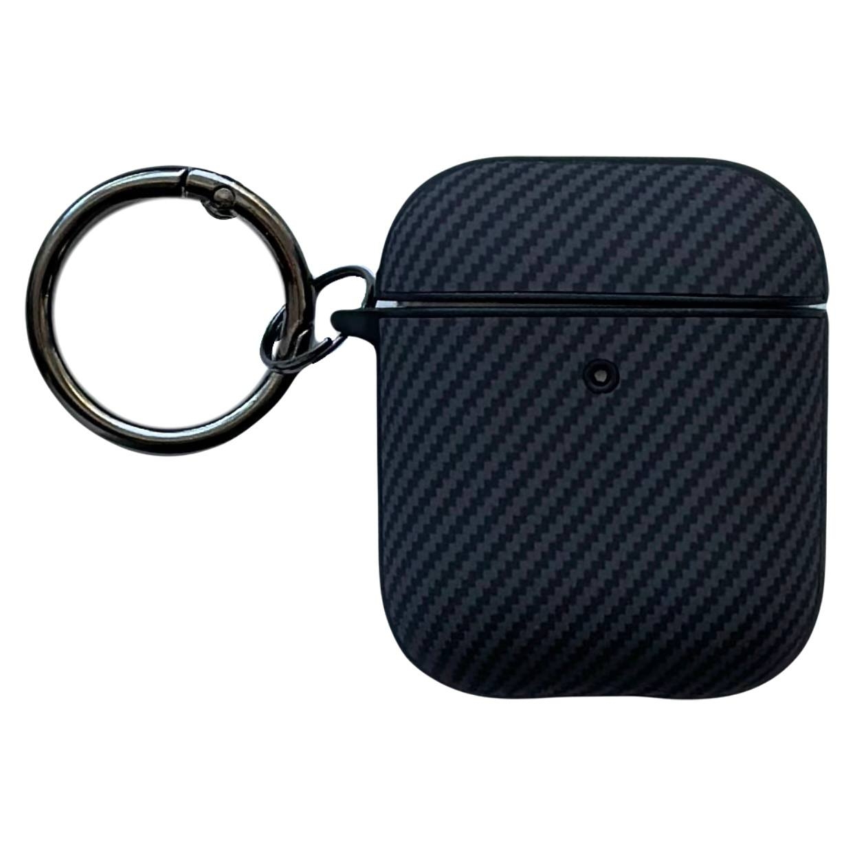 AirPods 1/2 Silicone Carbon Case Black - 1