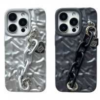 TPU Crumpled+Chain iPhone 14 Pro White