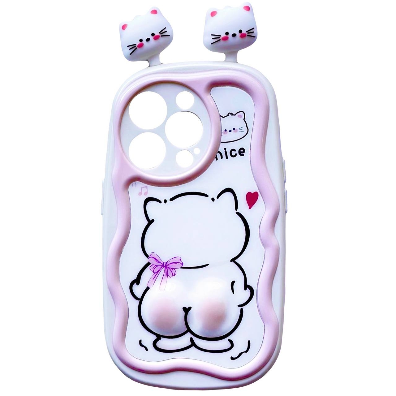 TPU Soft Animal iPhone 14 Pro Pink - 1