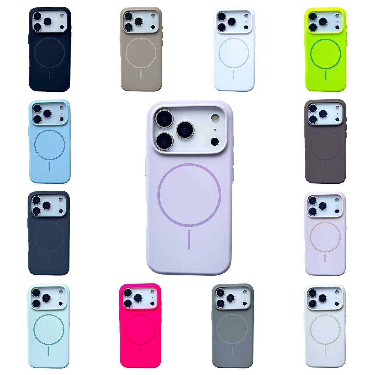 Silicone Case Slim Magsafe iPhone 17 Pro Max Sky Blue - 3