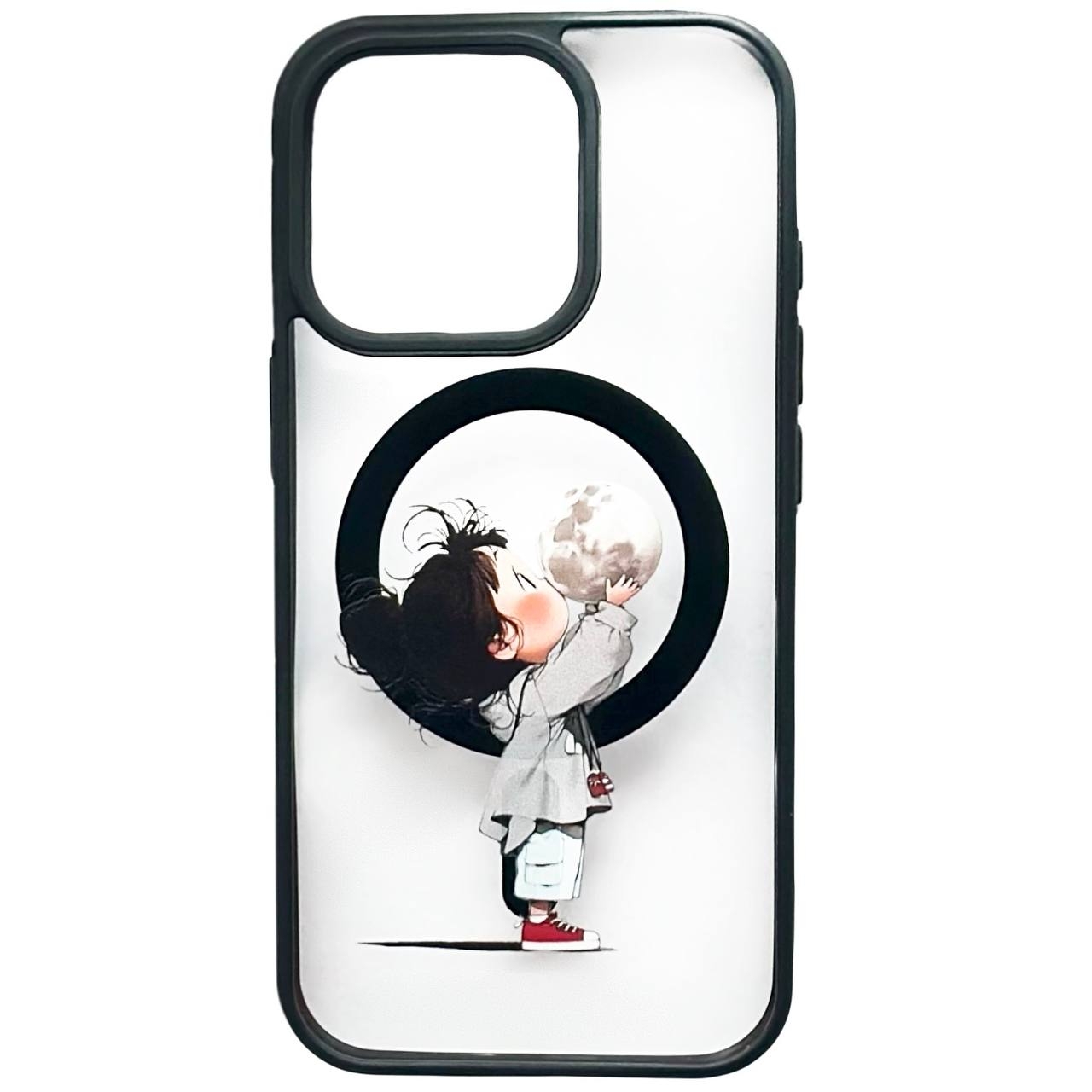 Crystal Case MagSafe iPhone 13 Pro Max Girl Small - 1