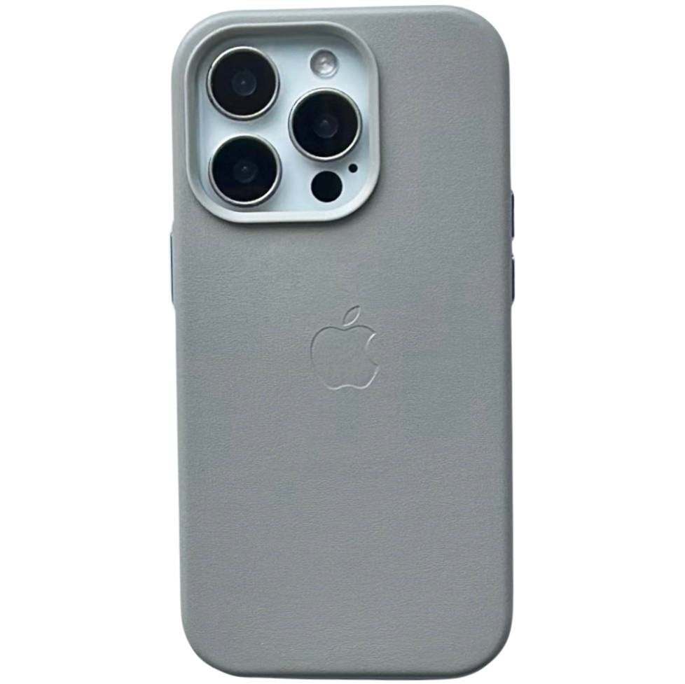 Leather Case (MagSafe) iPhone 12 Pro Max Light Gray - 1