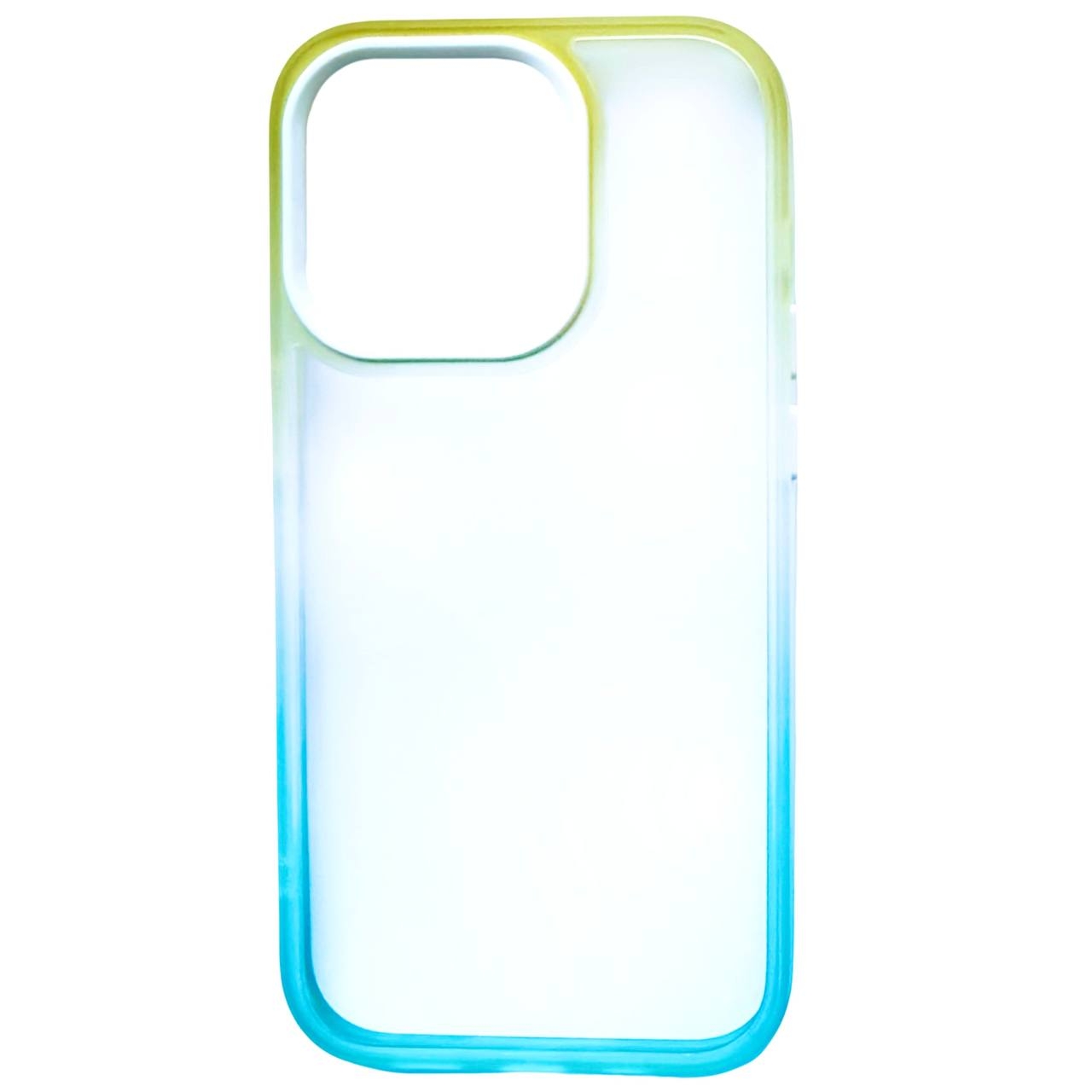 Gradient Crystal Case iPhone 13 Yellow/Mint - 3