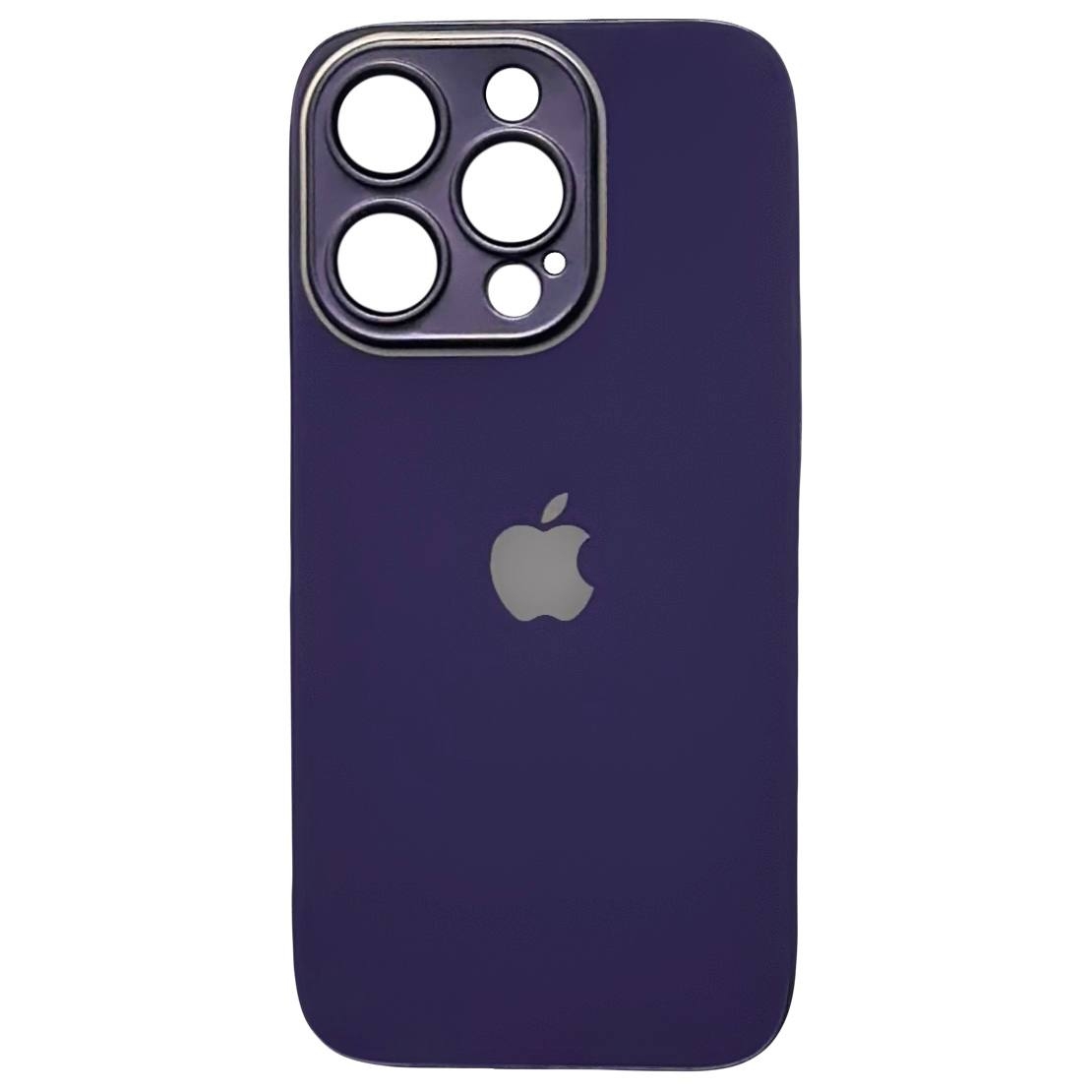 Silicone+Glass (Sapphire Lens) iPhone 12 Pro Deep Purple - 3