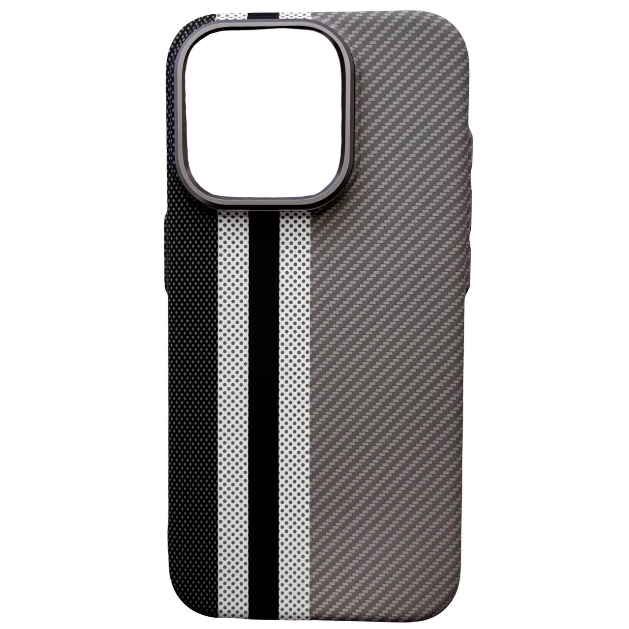 Carbon Pattern Magsafe iPhone 14 Gray - 1