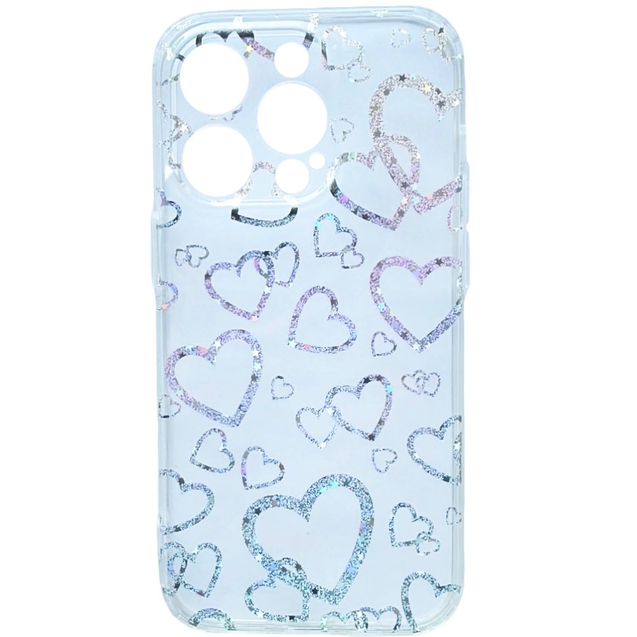 Laser TPU iPhone 13 Pro Hearts - 3