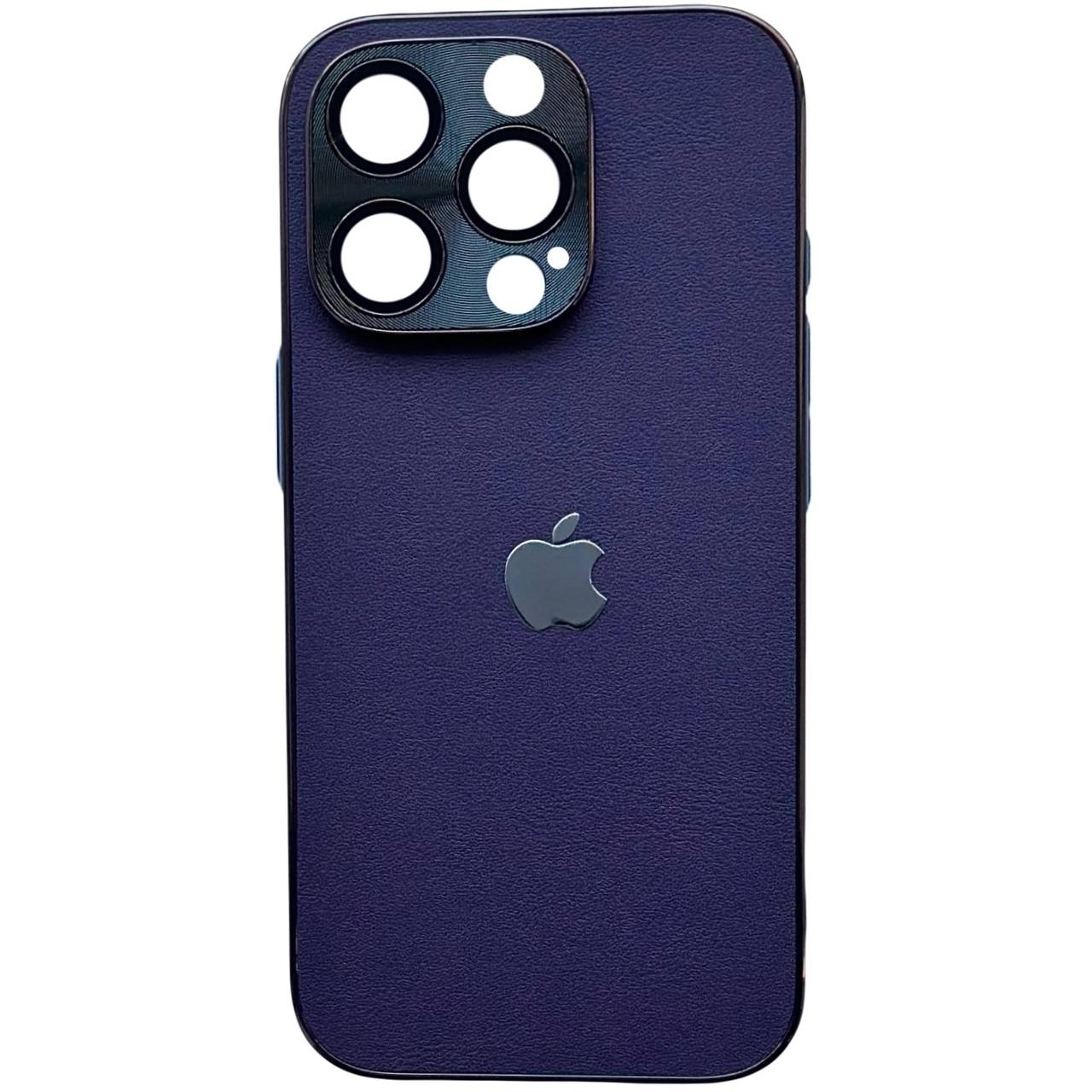 Leather Logo Case iPhone 16 Pro Deep Purple - 1