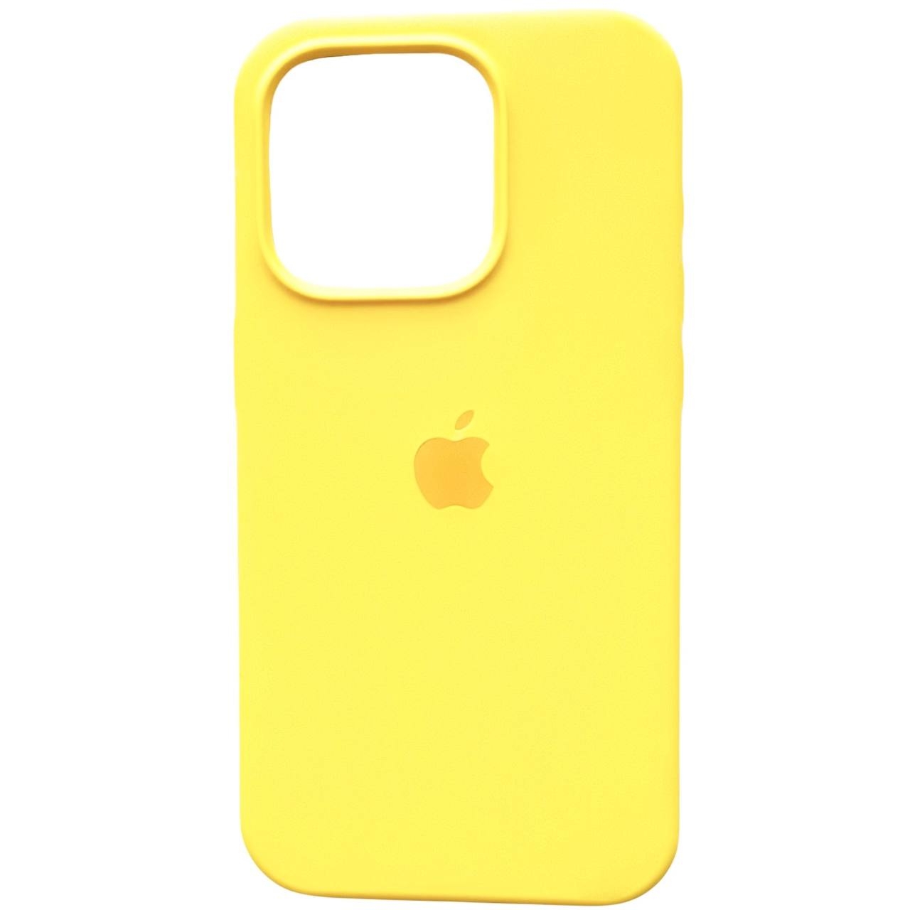 Silicone Case Full iPhone 16 Plus Yellow (4) - 1