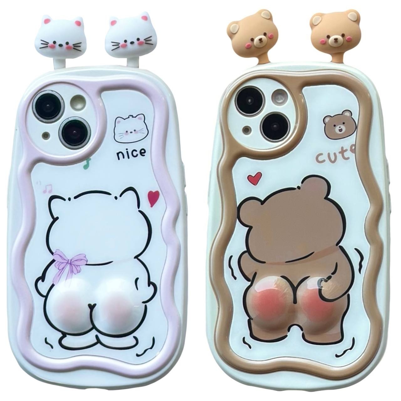 TPU Soft Animal iPhone 13 Pink - 4