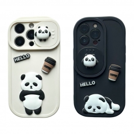 TPU Panda iPhone 13 Pro Black