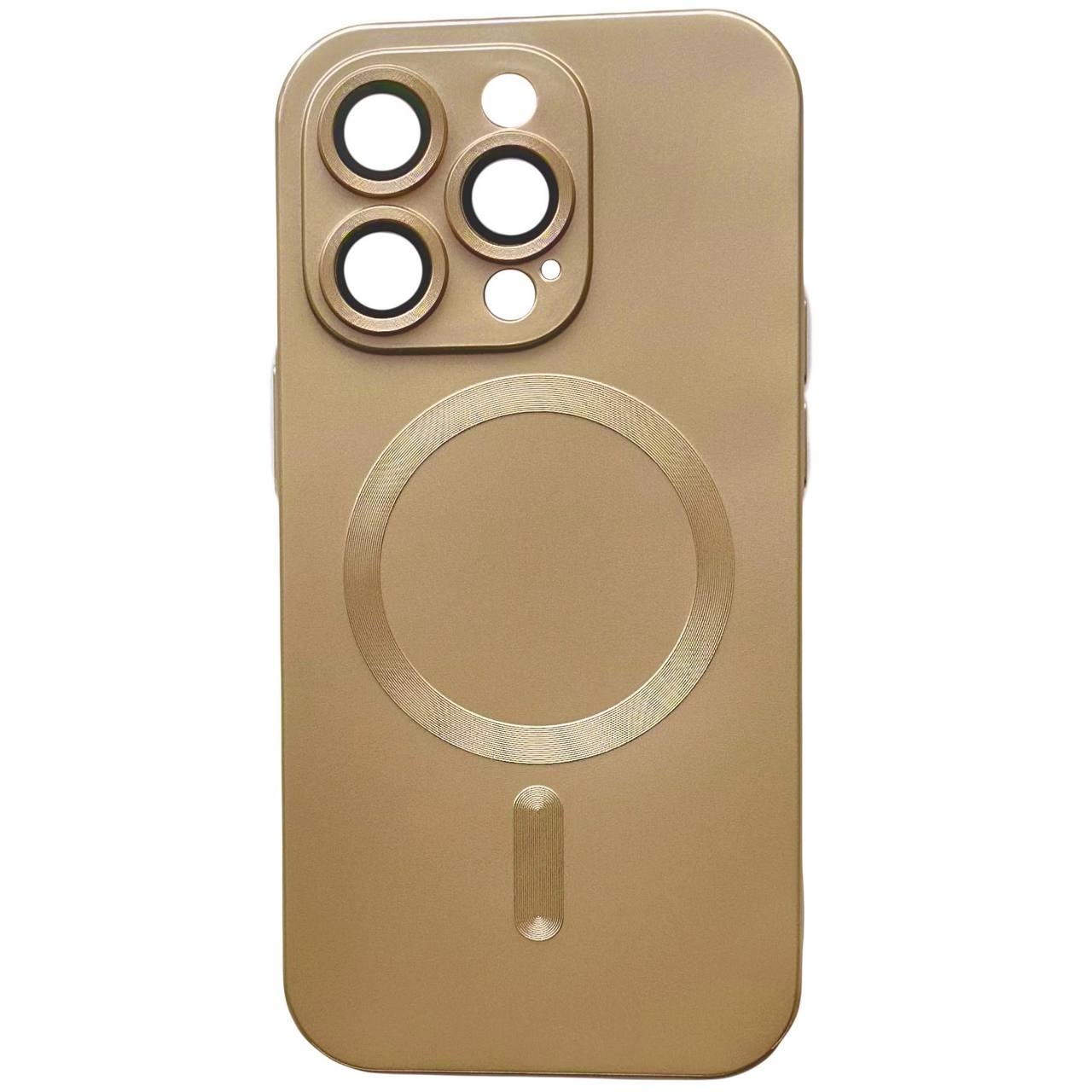 Matte Silicone with MagSafe iPhone 16 Gold - 2