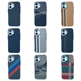 Carbon Pattern Magsafe iPhone 17 Gold