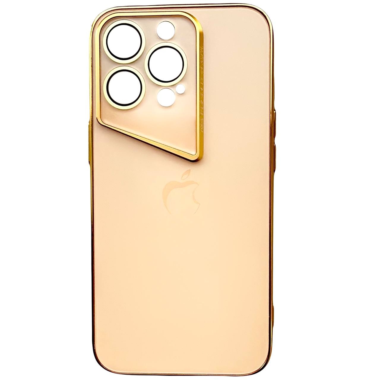 Matte Glass Rhomb iPhone 15 Gold - 3