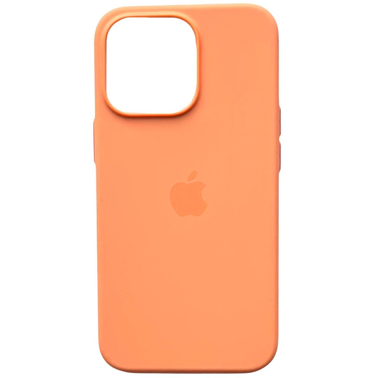 Silicone Case Original MagSafe iPhone 15 Pro Max Orange Sorbet - 3