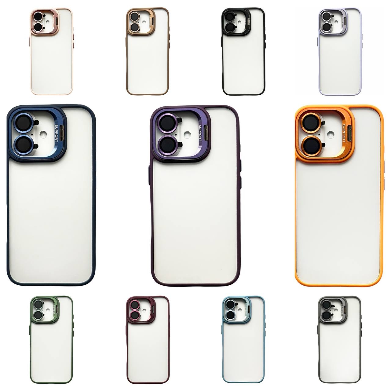 Crystal Case + Lens Set iPhone 16 Orange - 2