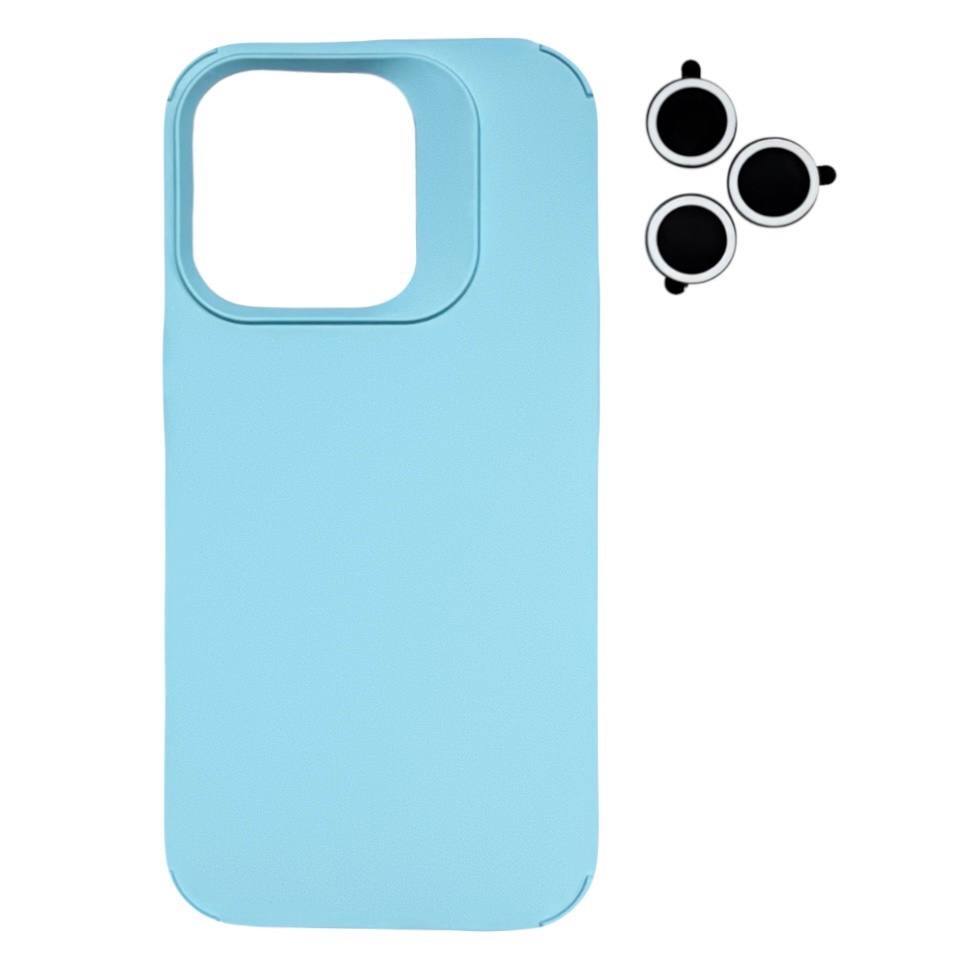 Silicone with Set iPhone 13 Pro Max Sky Blue - 3