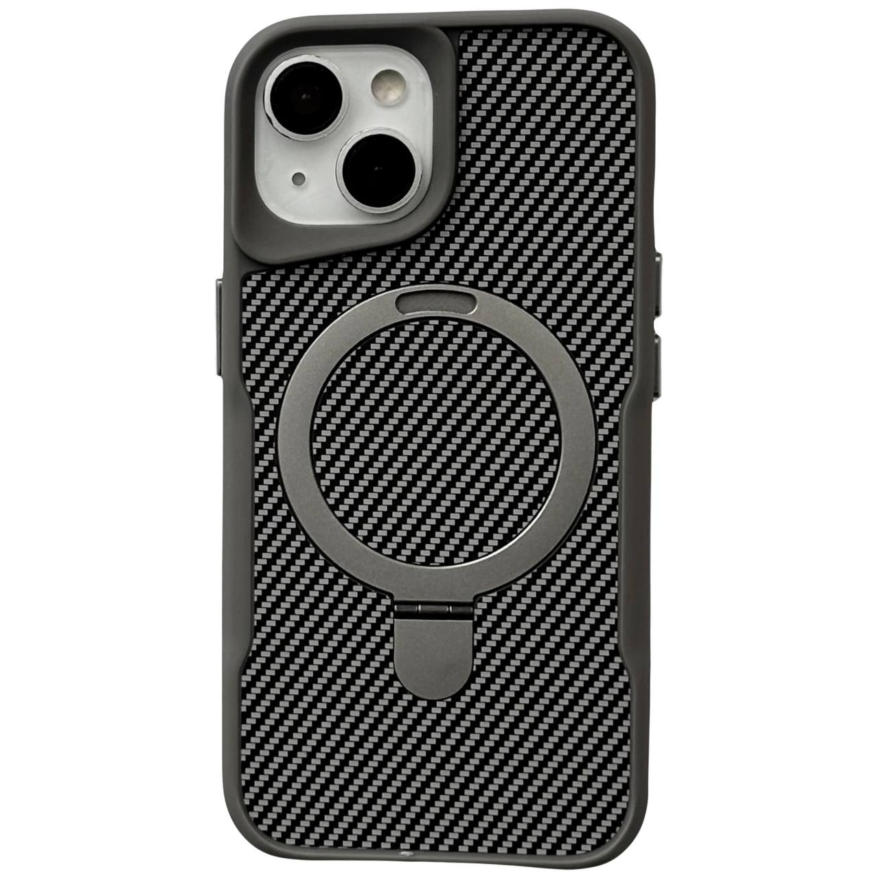 Carbon Holder Magsafe iPhone 15 Gray - 1