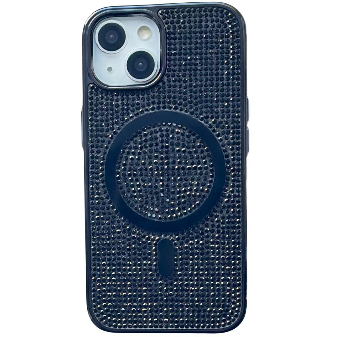 TPU Diamonds MagSafe iPhone 14 Black - 1