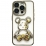 TPU BearBrick Liquid iPhone 14 Pro Gold