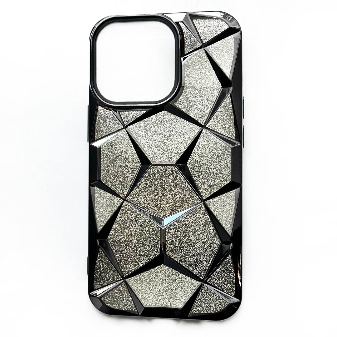 3D Diamond iPhone 15 Black - 1