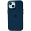 Silicone Case Metal Frame iPhone 15 Midnight Blue (8)