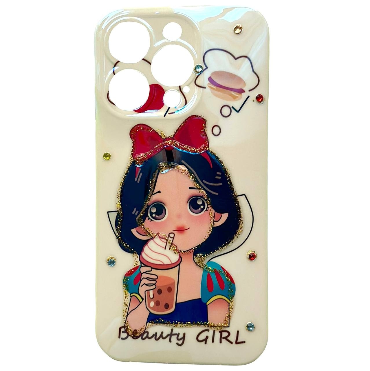 Beauty Girl TPU iPhone 14 Snow White - 3