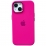 Silicone Case Metal Frame iPhone 14 Plus Rose (48)