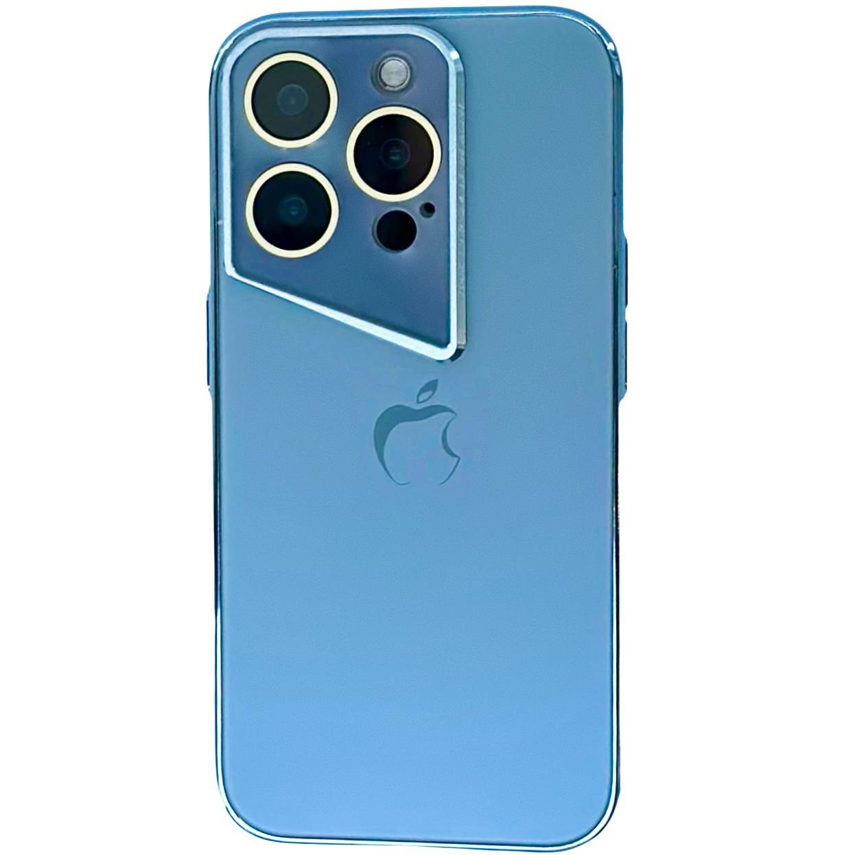 Matte Glass Rhomb iPhone 15 Pro Max Blue - 1